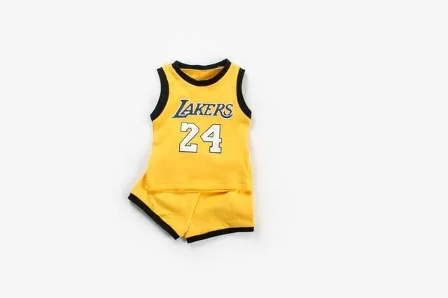 1-3Y Summer Of children's clothes Baby Boy Sport Tracksuit Active Number Sleeveless Tshirt  shorts Toddler Clothing Sets