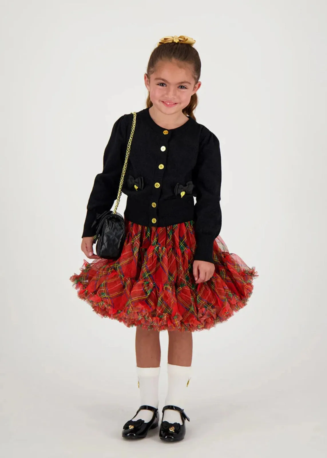 Angel's Face Girls Nancy RED TARTAN Tutu Skirt