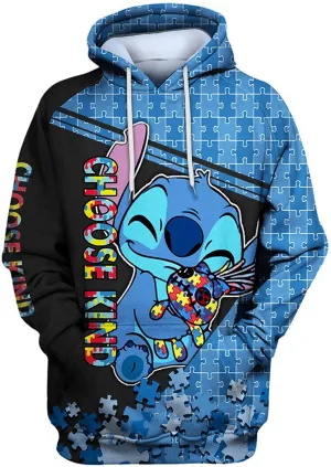 Anime Lilo And Stitch Novelty Casual Streetwear Hoodies