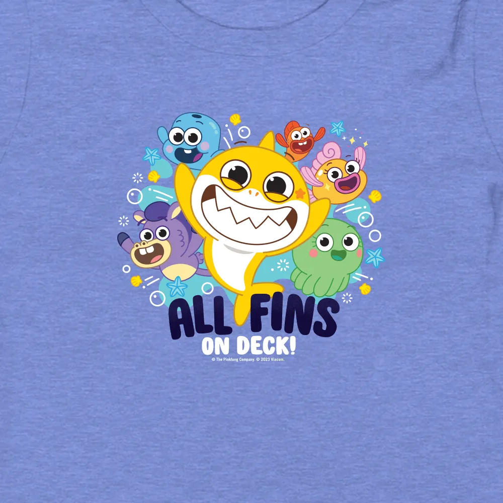 Baby Shark's Big Show All Fins On Deck Toddler Short Sleeve T-Shirt