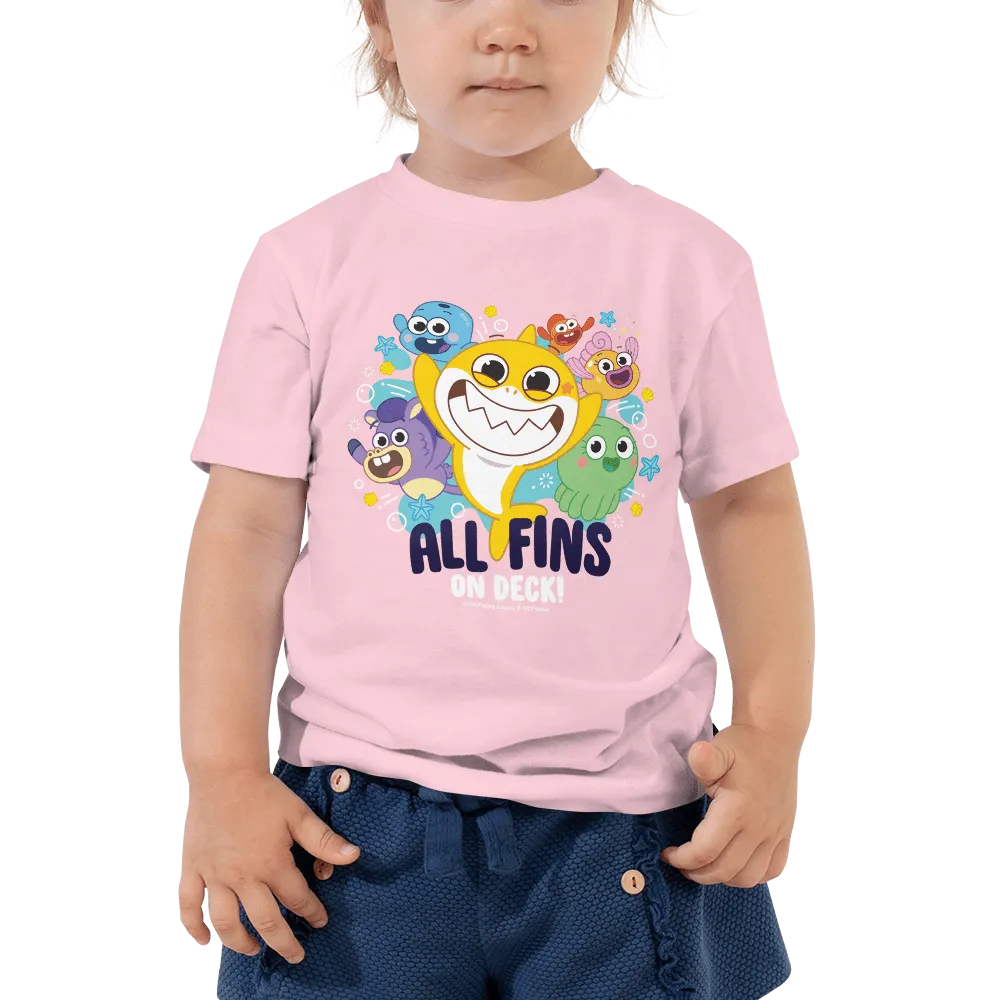 Baby Shark's Big Show All Fins On Deck Toddler Short Sleeve T-Shirt
