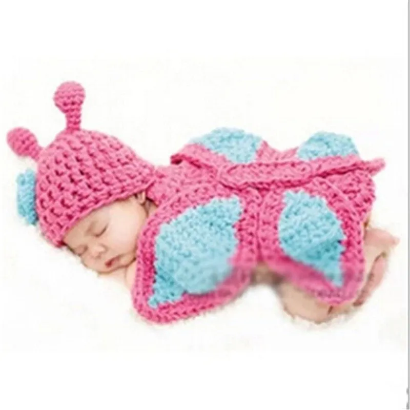 Babymoon Butterfly Designer Hat Crochet Clothing Photography Costume Baby Shower Gift