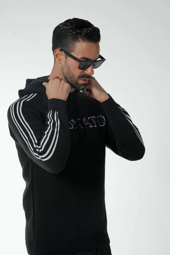 Black Hooded Sweatshirt