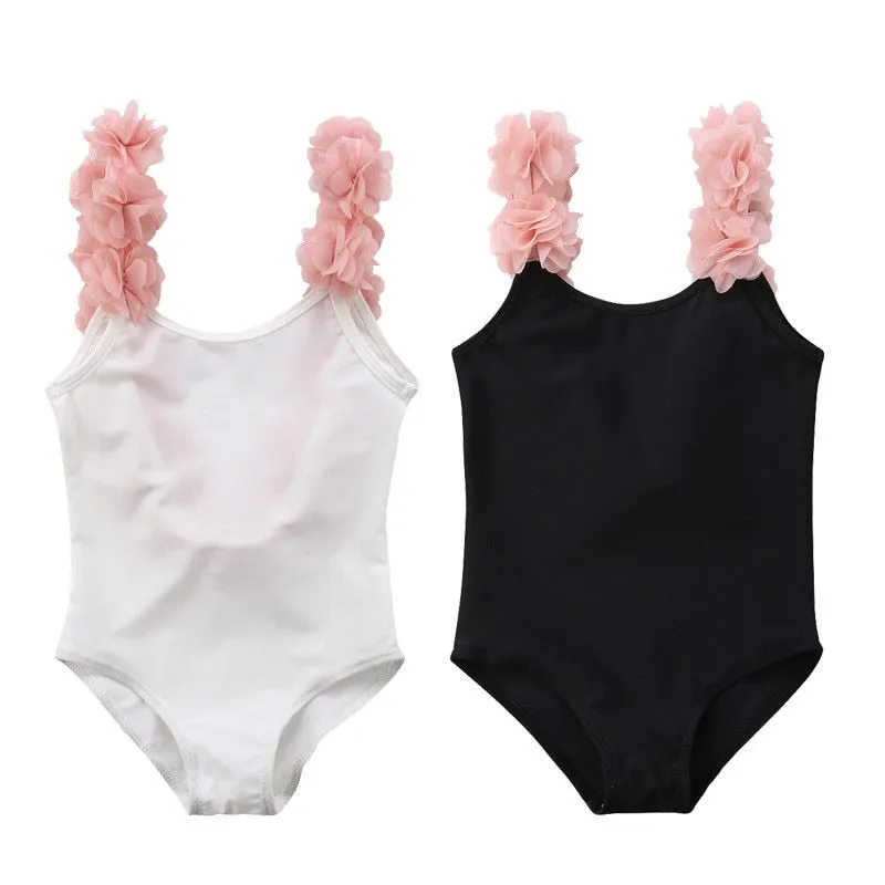 Children Swimwear  Ruffled Cross Bikini Set