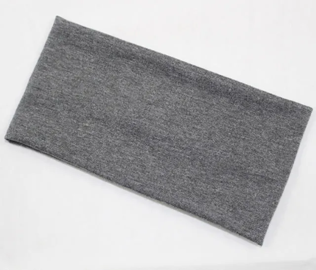 Fashion women candy color hair band sport Yoga cotton headband popular style absorb sweat wide headband for girls