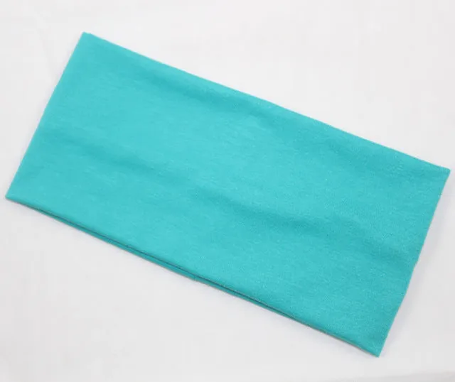 Fashion women candy color hair band sport Yoga cotton headband popular style absorb sweat wide headband for girls