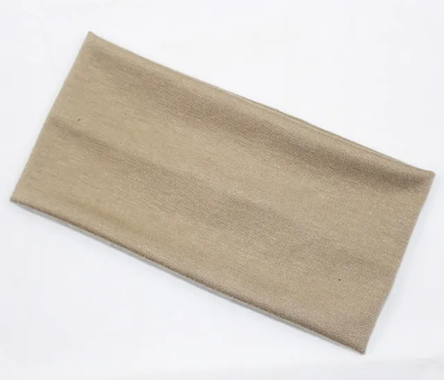 Fashion women candy color hair band sport Yoga cotton headband popular style absorb sweat wide headband for girls