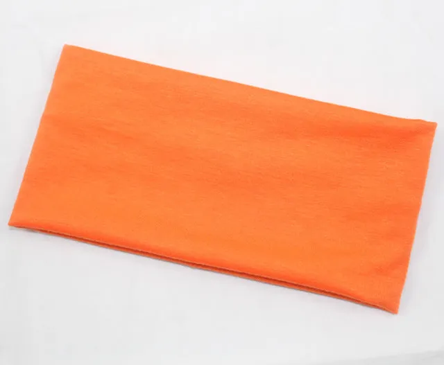 Fashion women candy color hair band sport Yoga cotton headband popular style absorb sweat wide headband for girls