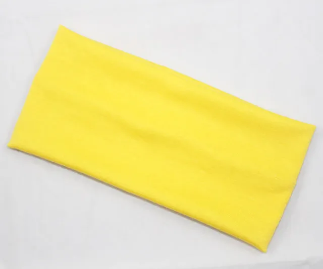 Fashion women candy color hair band sport Yoga cotton headband popular style absorb sweat wide headband for girls