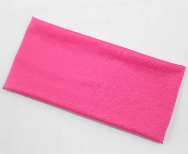 Fashion women candy color hair band sport Yoga cotton headband popular style absorb sweat wide headband for girls