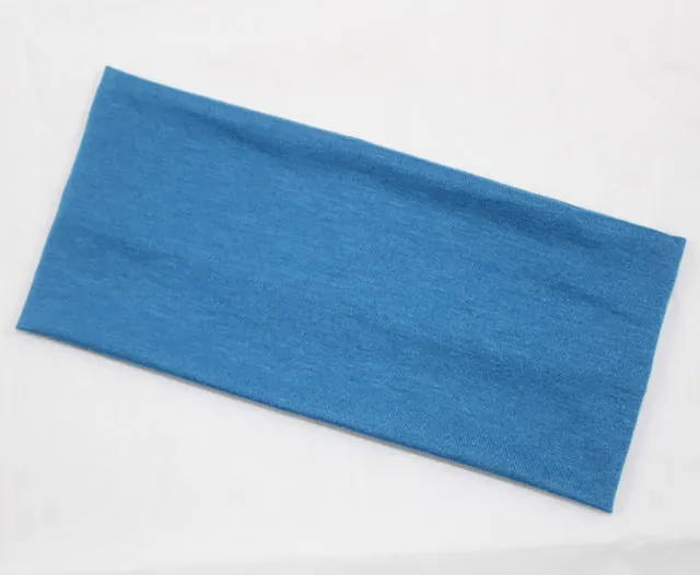 Fashion women candy color hair band sport Yoga cotton headband popular style absorb sweat wide headband for girls