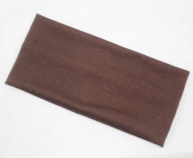 Fashion women candy color hair band sport Yoga cotton headband popular style absorb sweat wide headband for girls