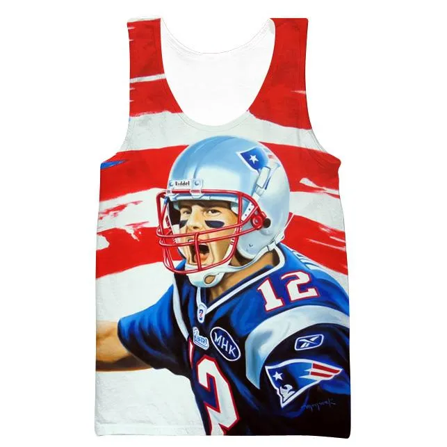 Football American Tom Brady Hoodies - Pullover Tom Brady Red Hoodie