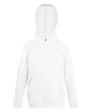 Kids lightweight hooded sweatshirt | White