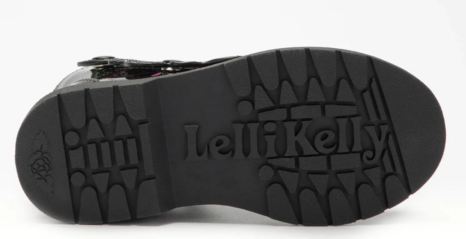 Lelli Kelly Girls BLACK Butterfly Fairy Wings Mid Rise Boots