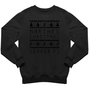 Marines Blackout Christmas Sweatshirt