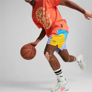 MEN PUMA DROP STEP COLOR BLOCK BASKETBALL SHORT