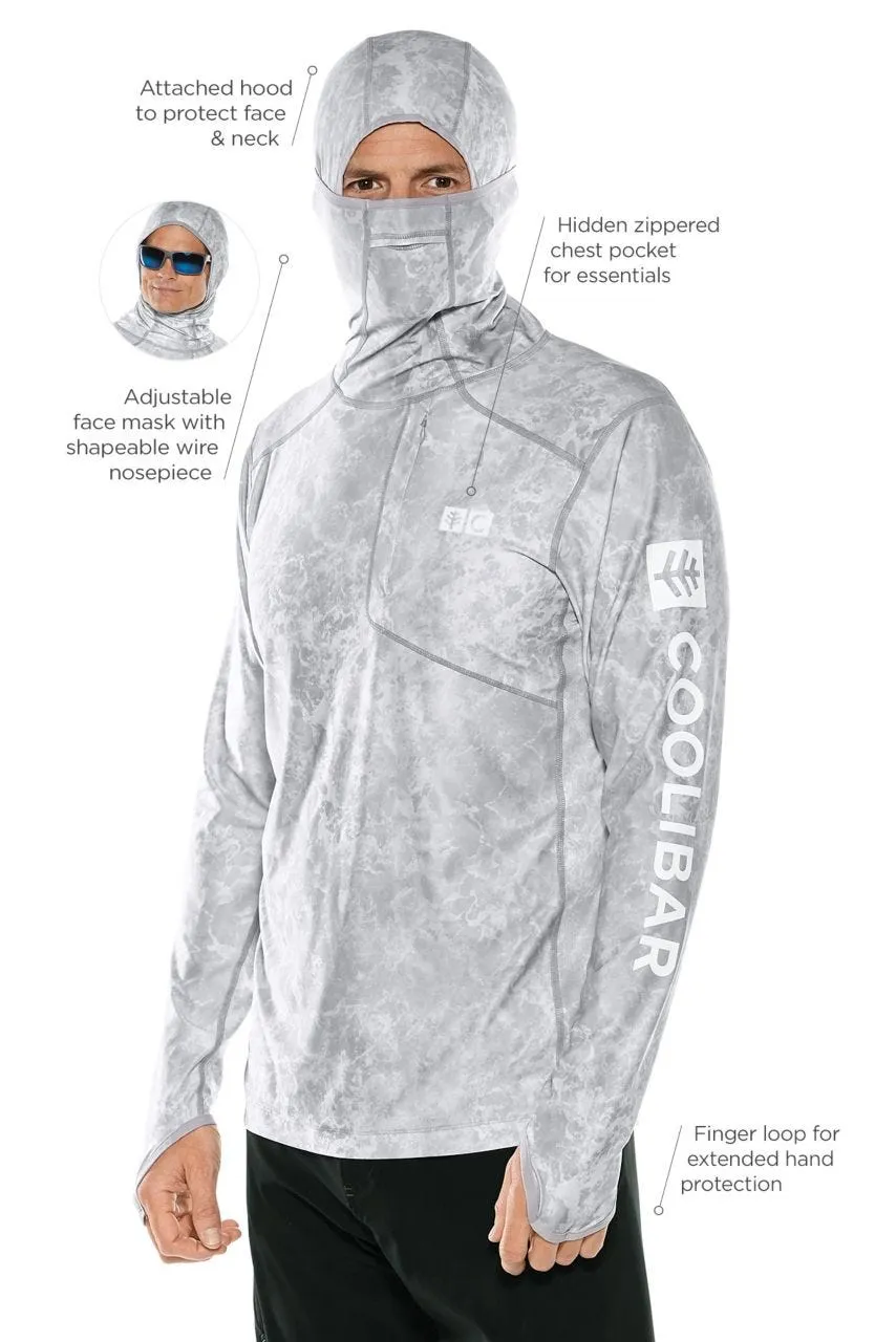 Men's Andros Fishing Hoodie  |  Grey Water Print