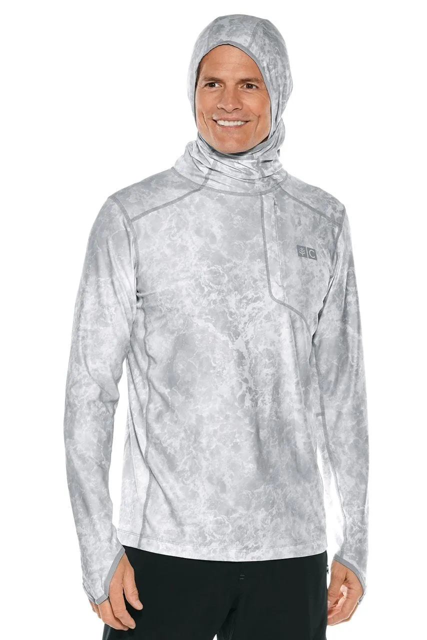 Men's Andros Fishing Hoodie  |  Grey Water Print