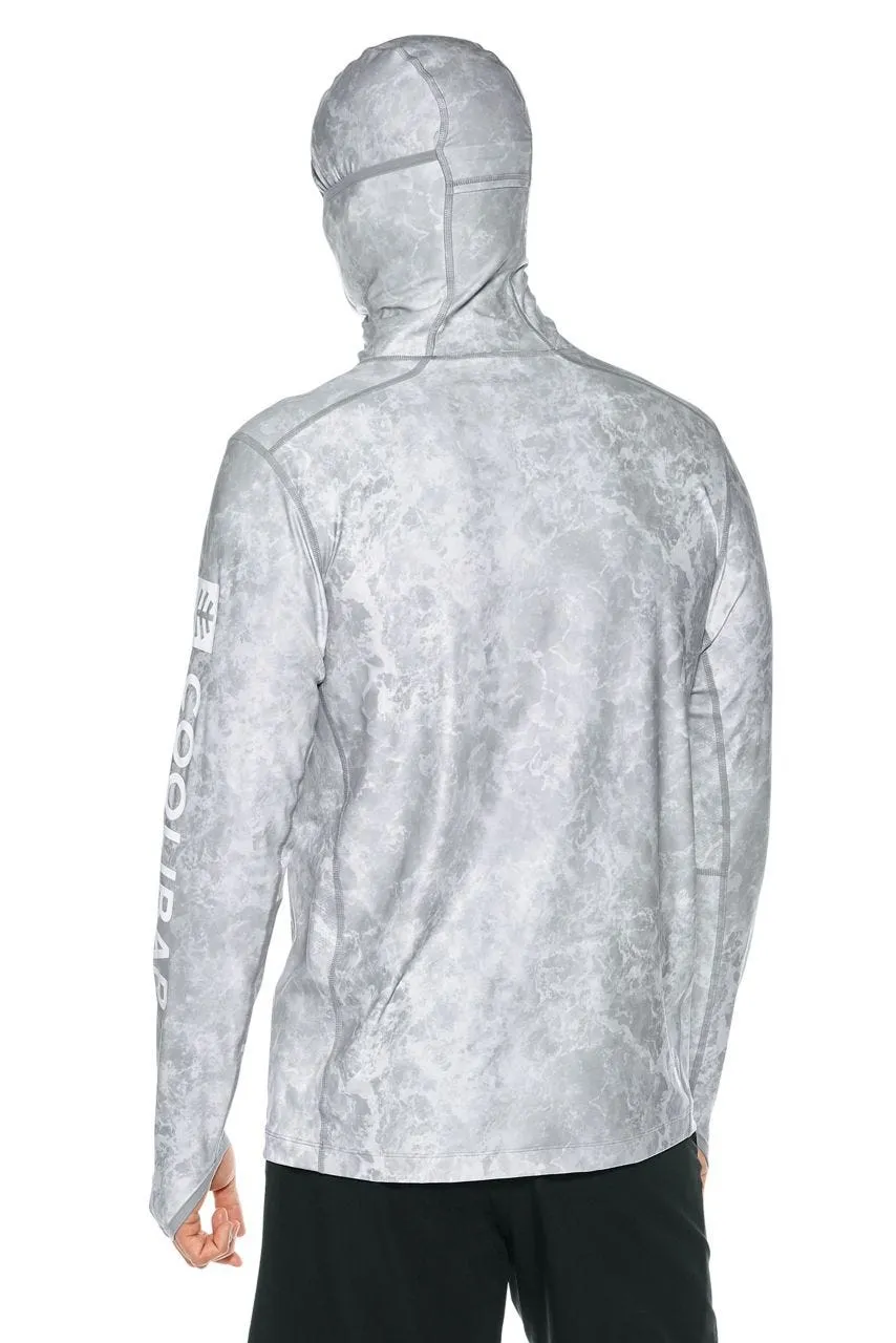 Men's Andros Fishing Hoodie  |  Grey Water Print