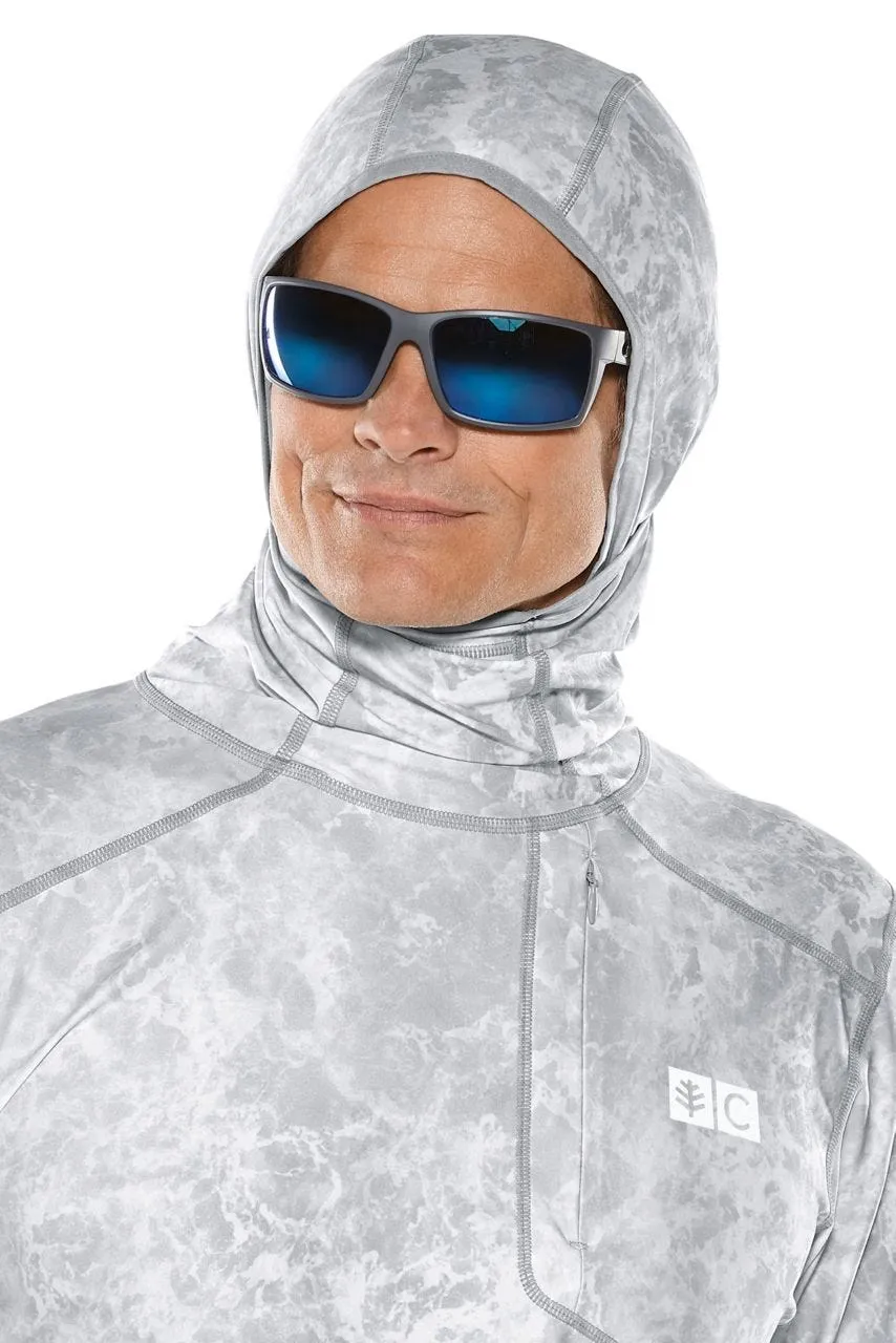 Men's Andros Fishing Hoodie  |  Grey Water Print
