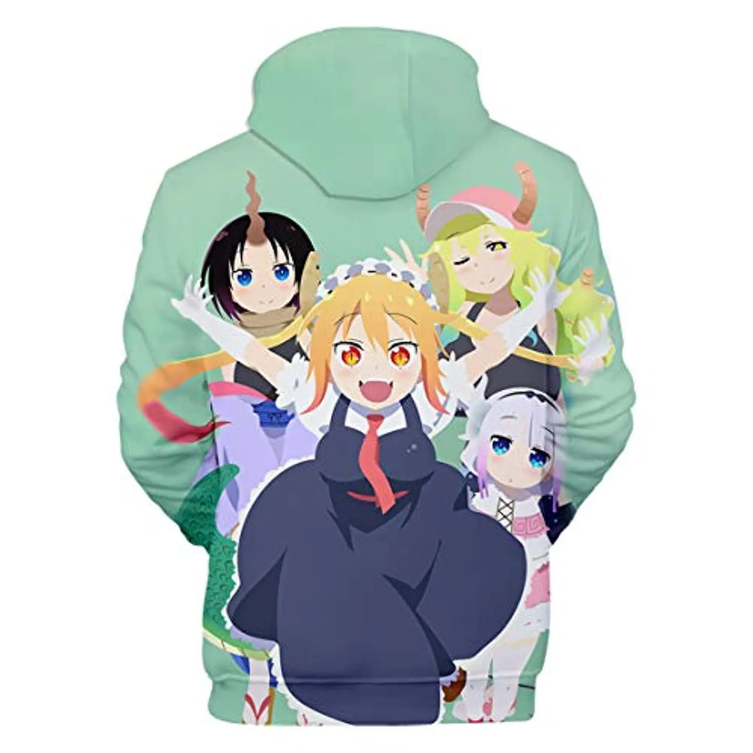 Miss Kobayashi's Dragon Maid Hoodie - 3D Print Fashion Hooded Pullover