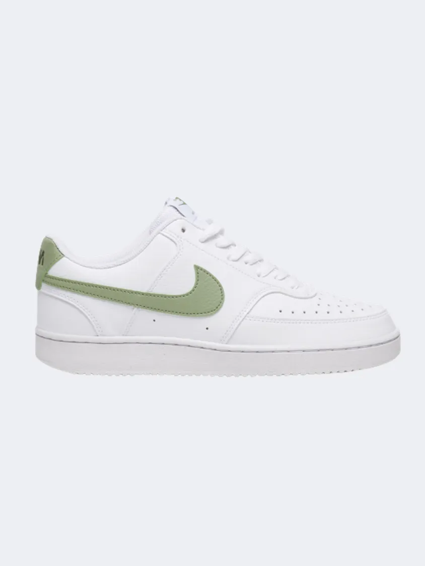 Nike Court Vision Low Men Lifestyle Shoes White/Oil Green
