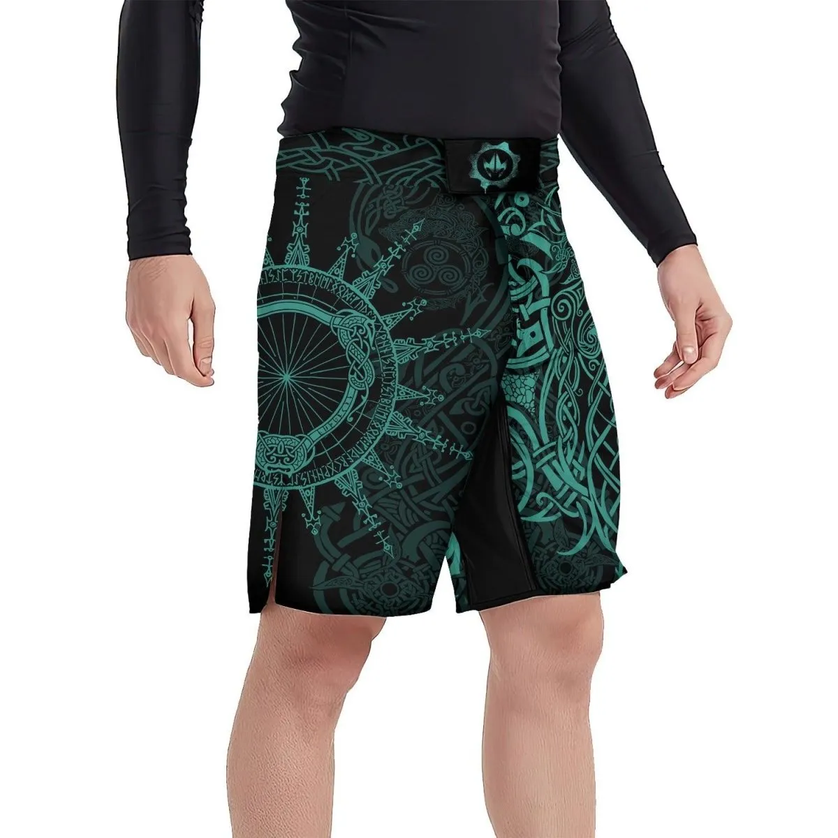 Viking Rune Celtic Fight Shorts